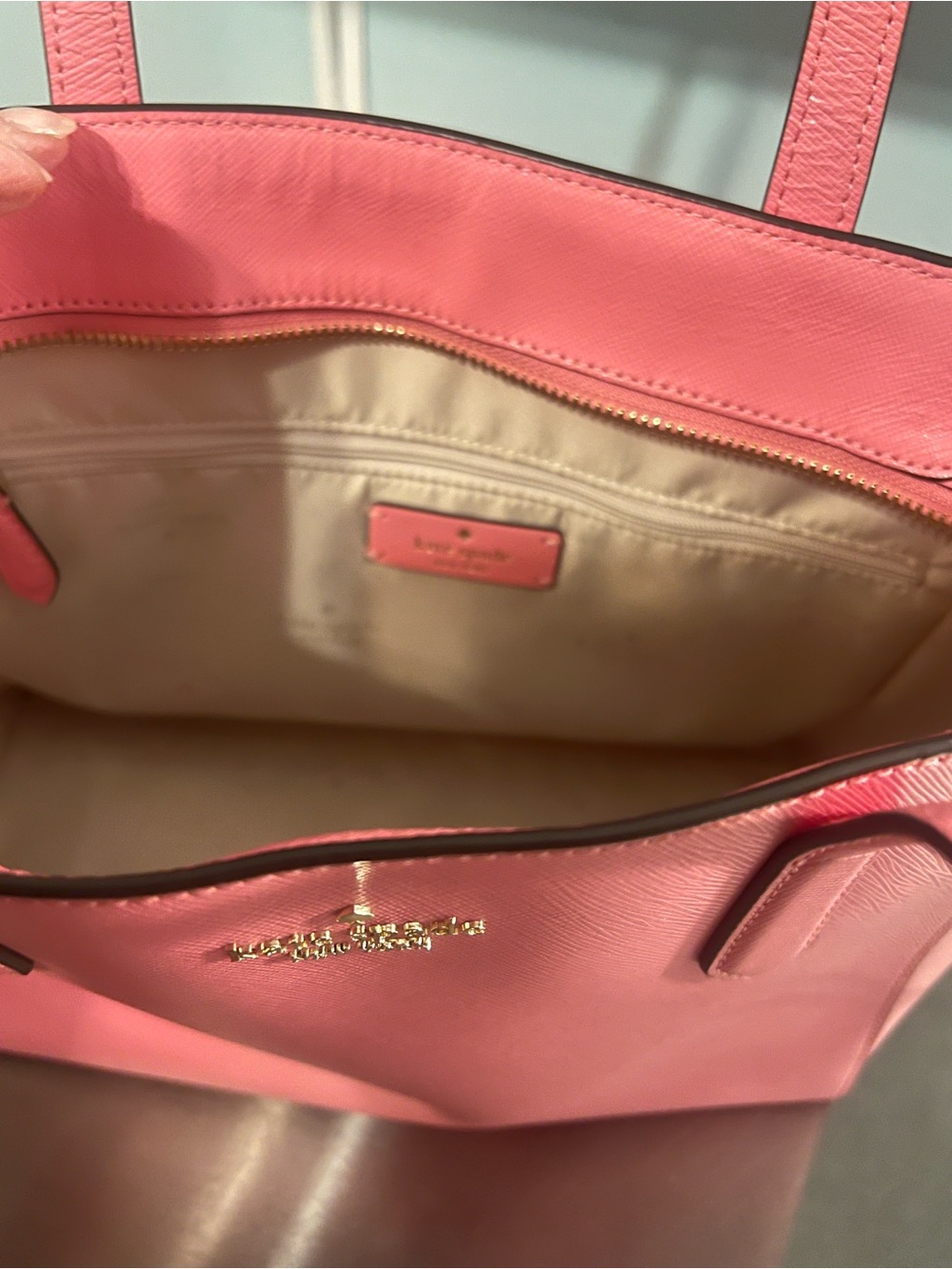 kate spade Pink Structured Leather Tote - Picture 4 of 6